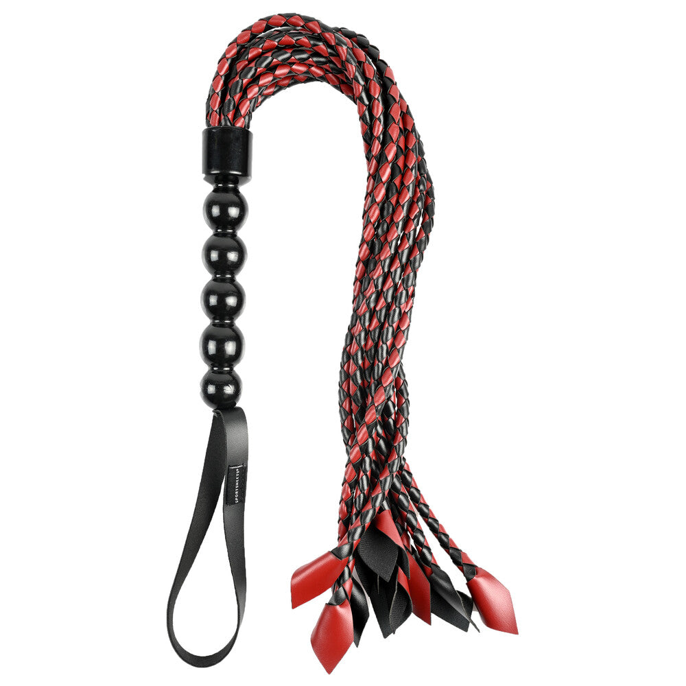 Sportsheets Saffron Impact Flogger with Braided Strands