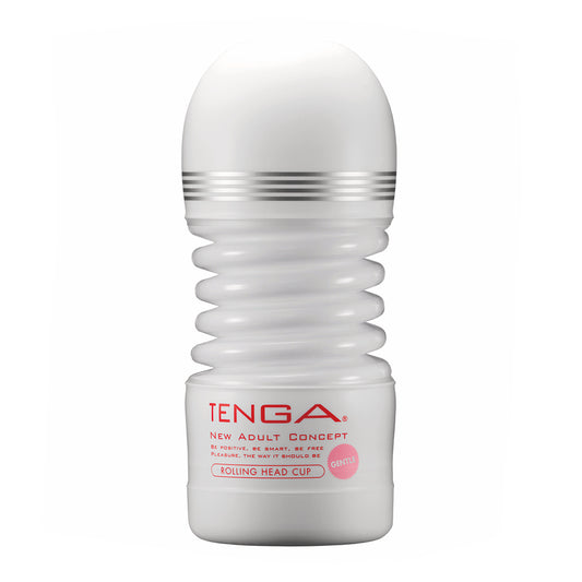 Tenga Clear Rolling Head Gentle Masturbator with Flexible 360 Degree Stimulation