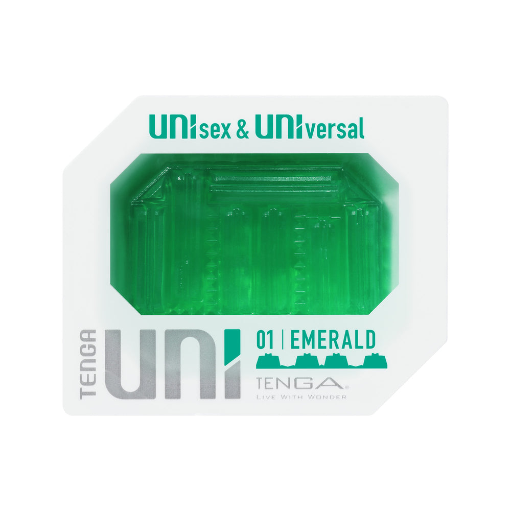 Tenga UNI Emerald Green Stretchable Sleeve Masturbator