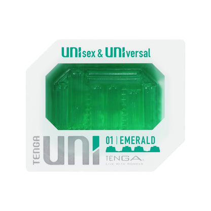 Tenga UNI Emerald Green Stretchable Sleeve Masturbator
