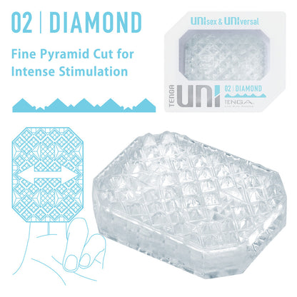 Tenga UNI Clear Diamond Sleeve Masturbator