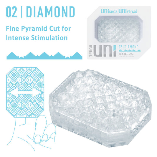 Tenga UNI Clear Diamond Sleeve Masturbator
