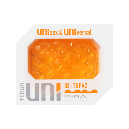 Tenga UNI Topaz Gemstone-Inspired Flexible Sleeve Masturbator