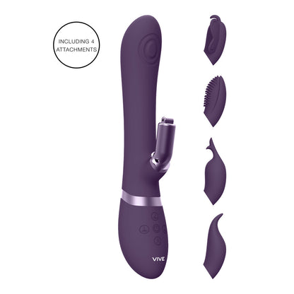 Vive Etsu Purple Interchangeable Rabbit Vibrator