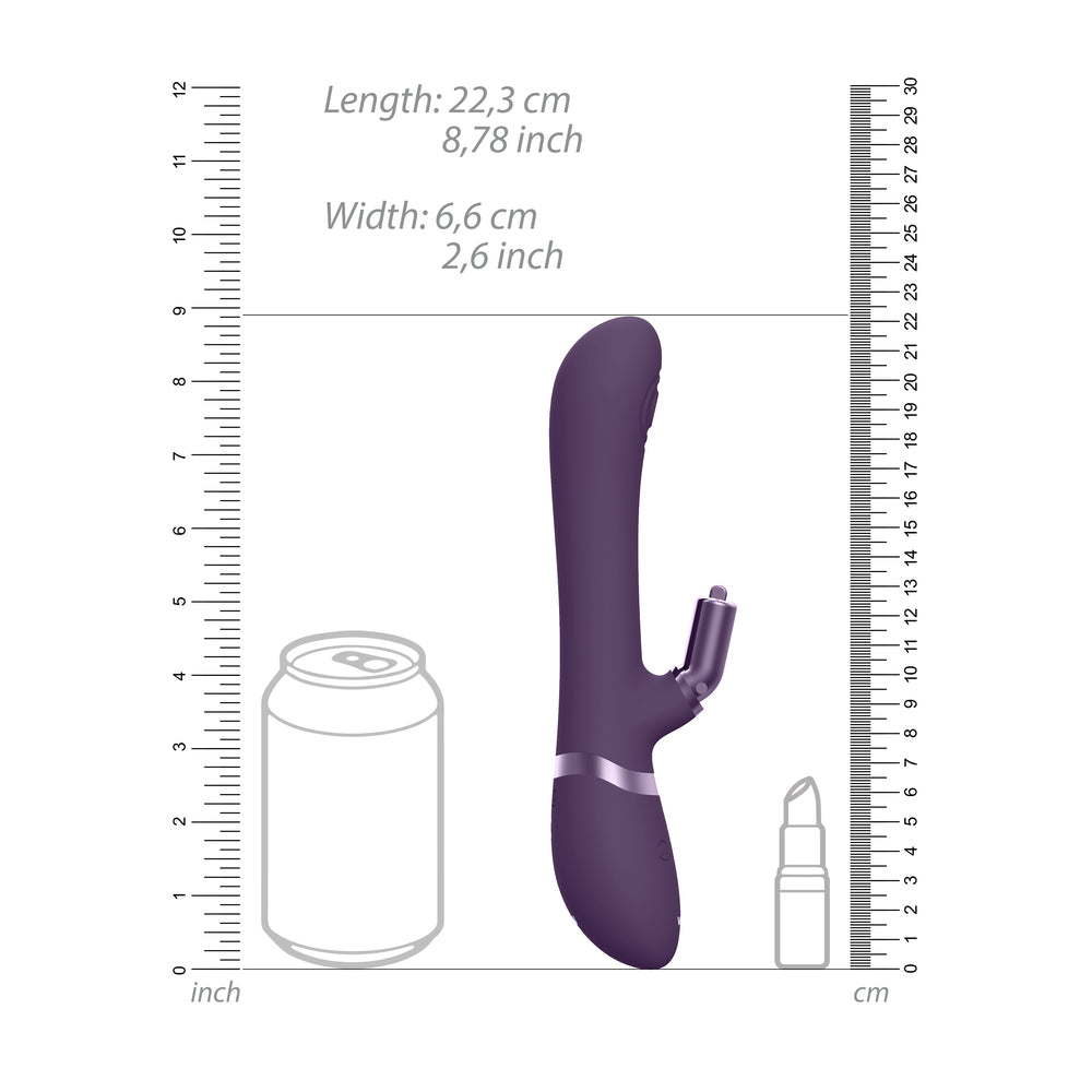 Vive Etsu Purple Interchangeable Rabbit Vibrator