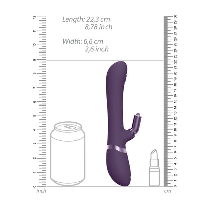 Vive Etsu Purple Interchangeable Rabbit Vibrator