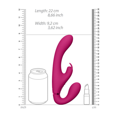 Vive Suki Pink Triple Action Strapless Vibrator