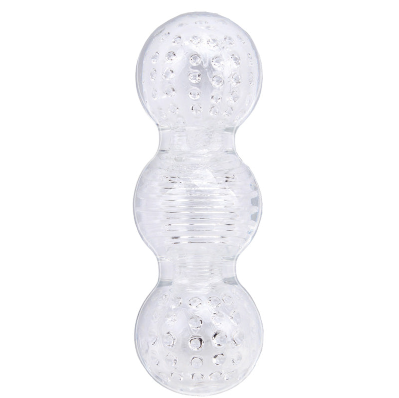 PleasureMaster Crystal Clear Big Balls Stroker Sleeve