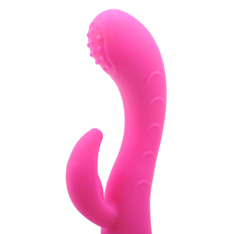 Silicone Pleasure Dual Motors G-Spot Vibrator in Pink
