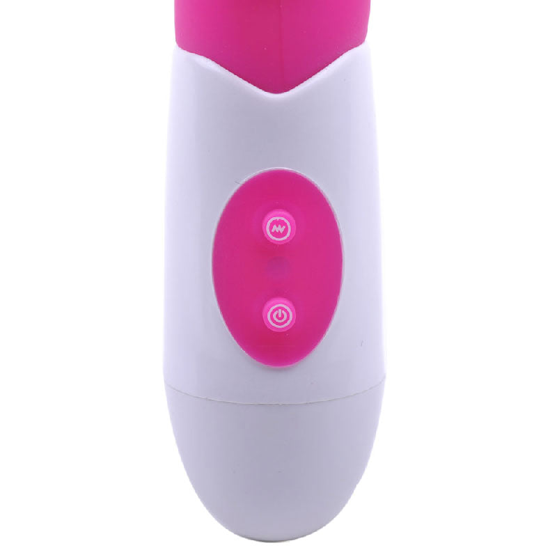 Silicone Pleasure Dual Motors G-Spot Vibrator in Pink