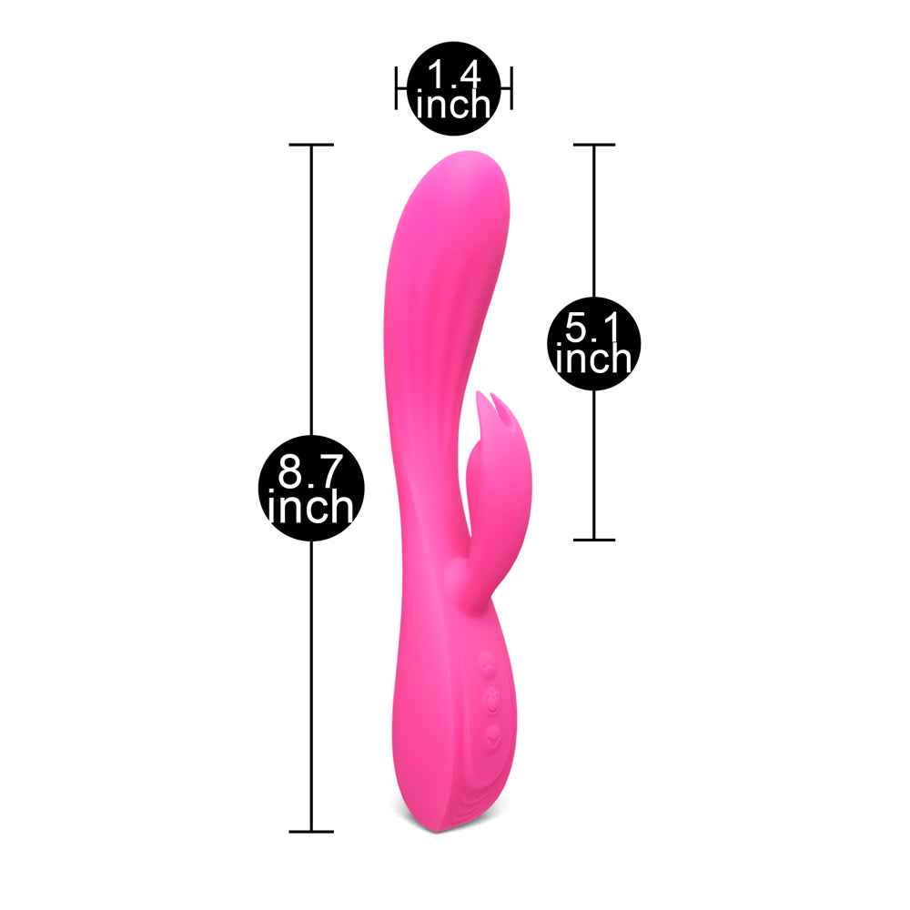 SensationLux Purple Silicone Rabbit Vibrator 10-Speed Waterproof
