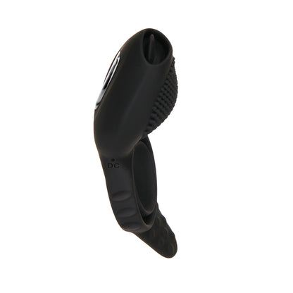 Zero Tolerance Blue Mr Flicker Dual Ring Vibrating Cock Ring