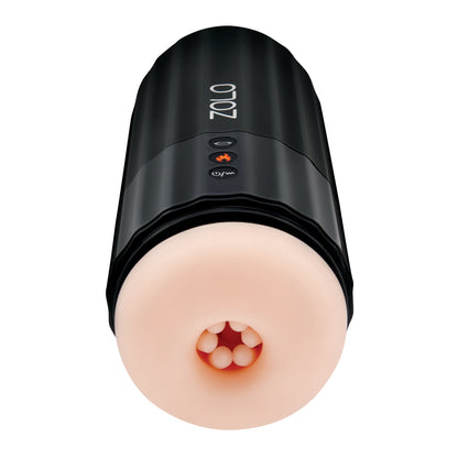 Zolo Black Jerkmaster Vibrating Warming Masturbator