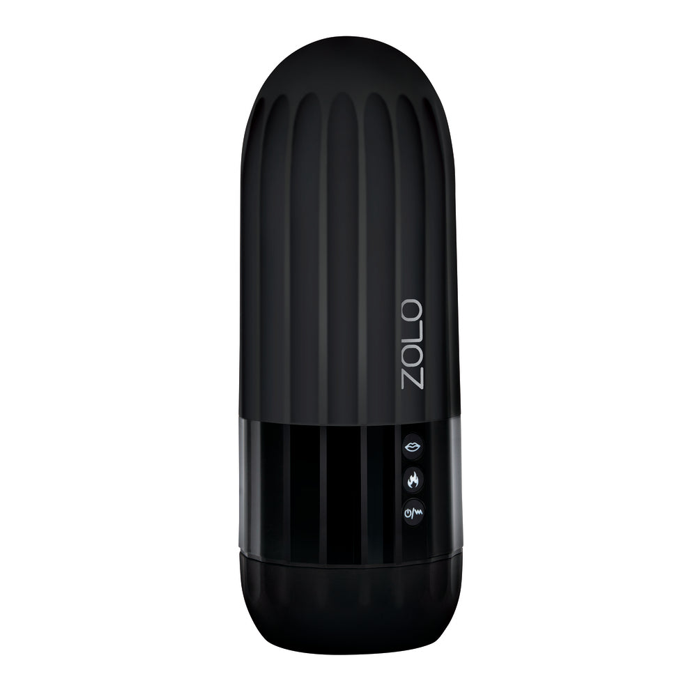 Zolo Black Jerkmaster Vibrating Warming Masturbator
