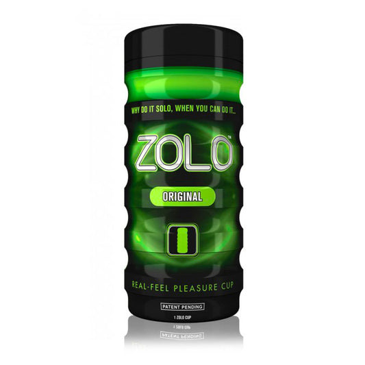 Zolo Black Real Feel Masturbator Cup with Adjustable Tightness