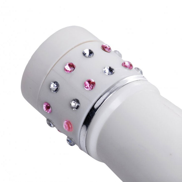 Wand Essentials Pink and White Charmed Petit Massage Wand