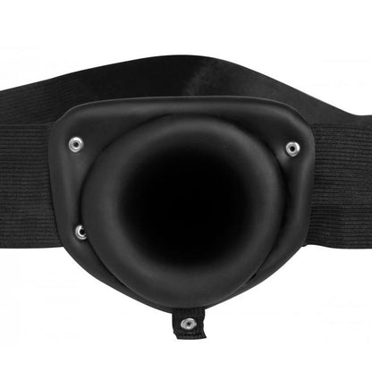 Size Matters Black Hollow Silicone Dildo Strap On