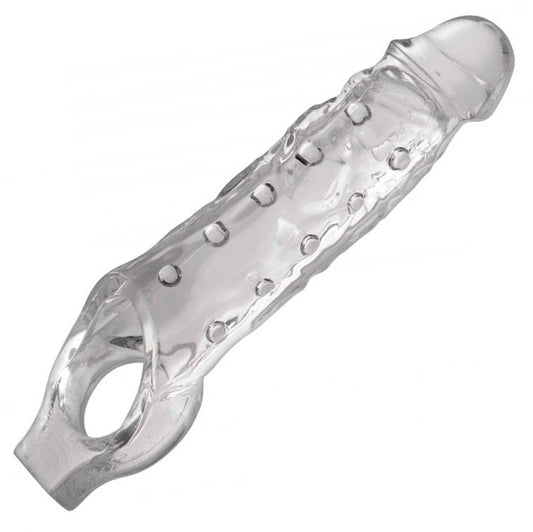 Size Matters Clear TPR Penis Enhancer with Pleasure Nubs