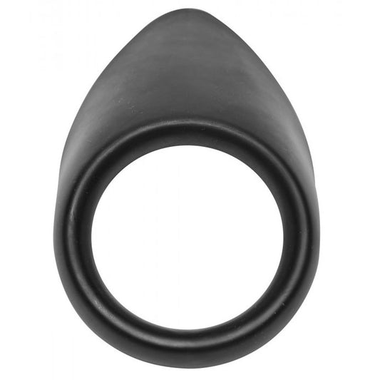 Silicone Taint Teaser Black Cock Ring and Perineum Stimulator
