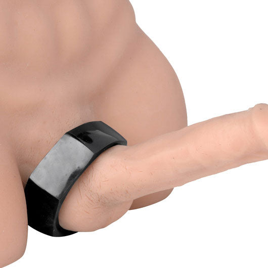 Master Series Hex Heavy Duty Cock Ring and Ball Stretcher on Sex Doll