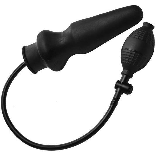 Rubber Expandable Black XL Inflatable Butt Plug
