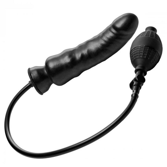 Renegade Black Inflatable Dildo with Customizable Girth