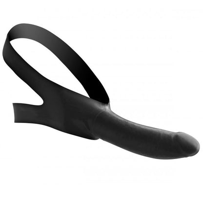 Master Series Black Face Strap On with Mouth Gag and Dildo