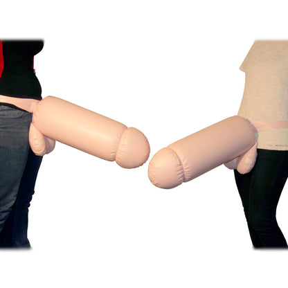 Party Pleasures Flesh-Colored Inflatable Cock Fighting Set