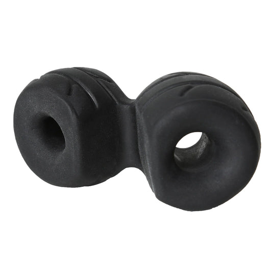 Perfect Fit Cock and Ball Ring and Stretcher Black

