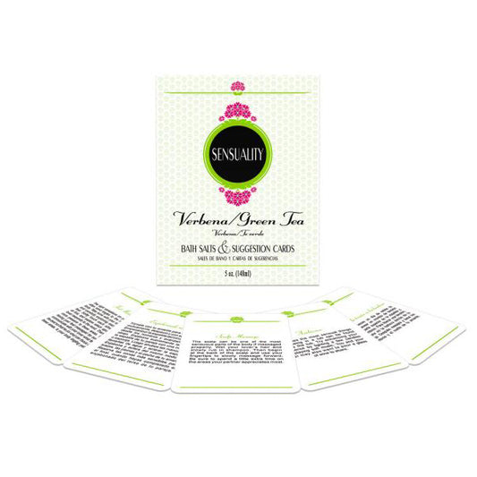 Honeysuckle Bath Salts with Waterproof Activity Cards for Couples