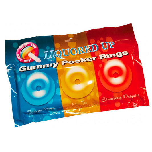 Tropical Temptations Gummy Pecker Rings in Vibrant Colors