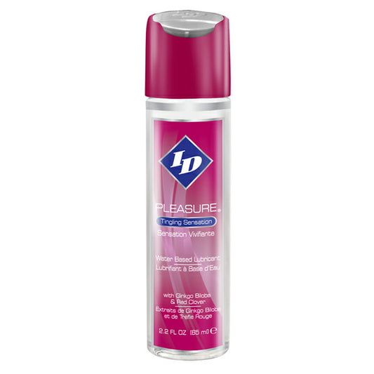 ID Pleasure Clear Water-Based Lubricant with L-Arginine 2.8 oz