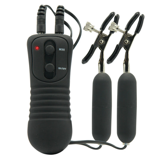 Fetish Fantasy Series Black Vibrating Nipple Clamps