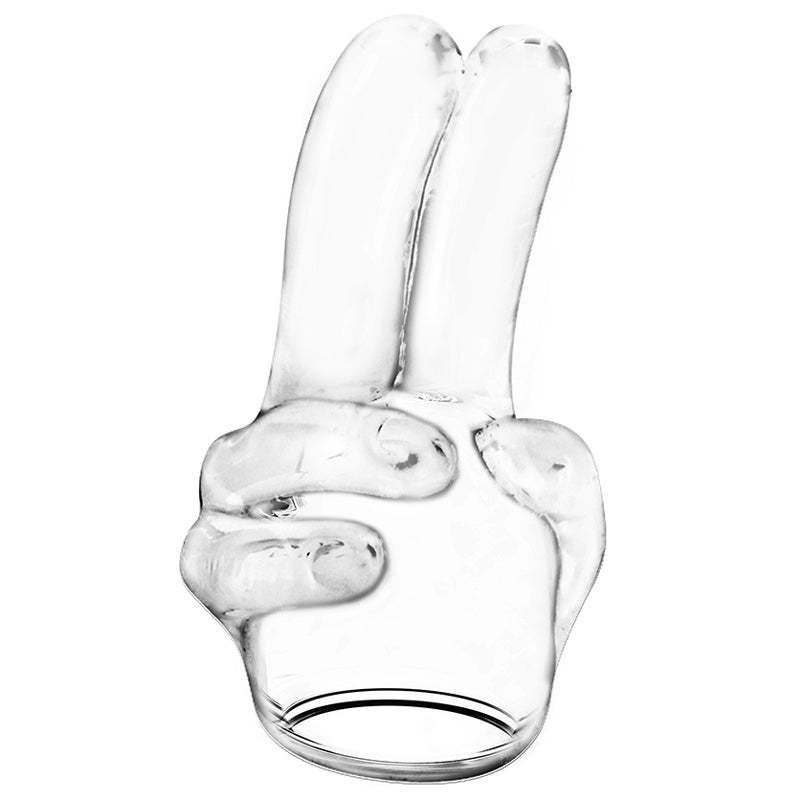 Wand Essentials Soft Pink Power Head Double Finger Attachment