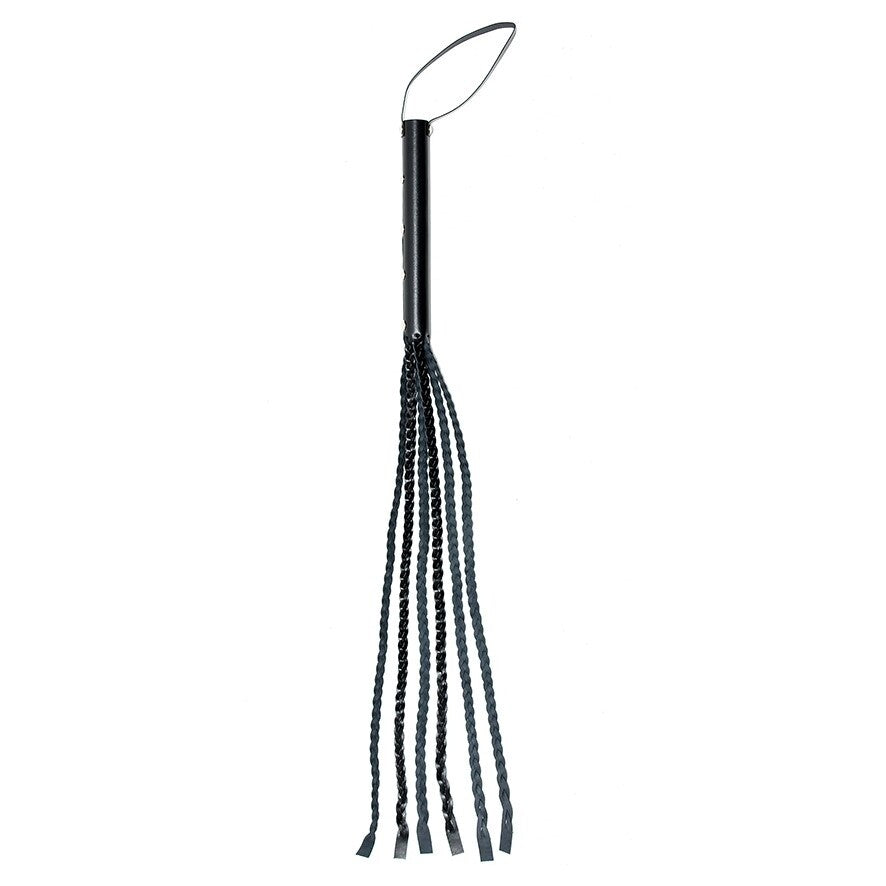 Genuine Leather Black Whip 25.5 Inches with Comfortable Grip