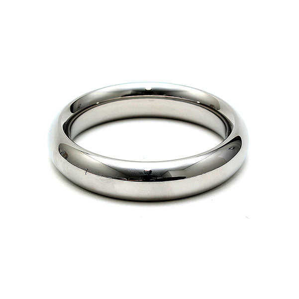 Stainless Steel Sleek Silver Metal Donut Cock Ring