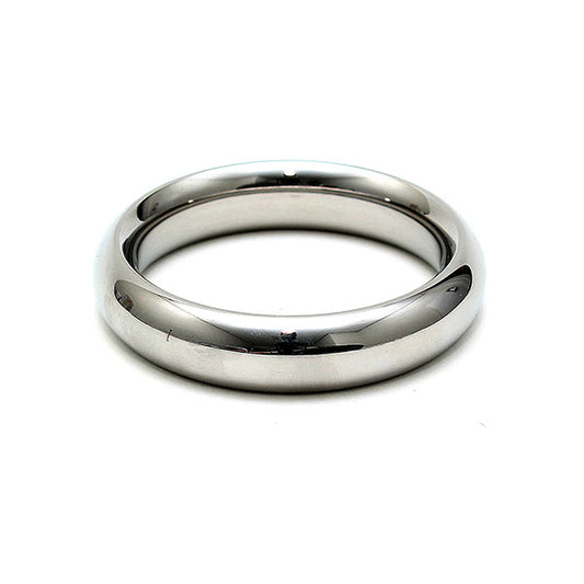 Stainless Steel Sleek Silver Metal Donut Cock Ring
