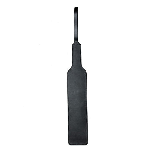 Luxury Leather Spiked Paddle in Black