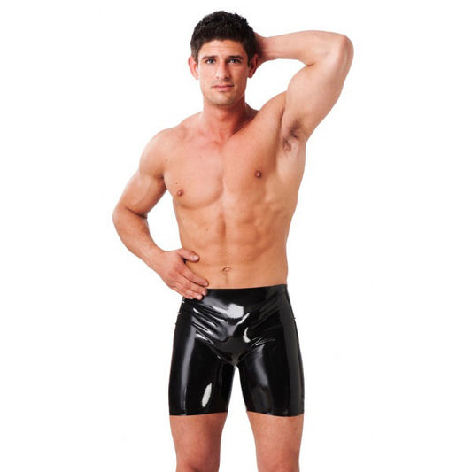 Rimba Black Latex Men's Bermuda Shorts