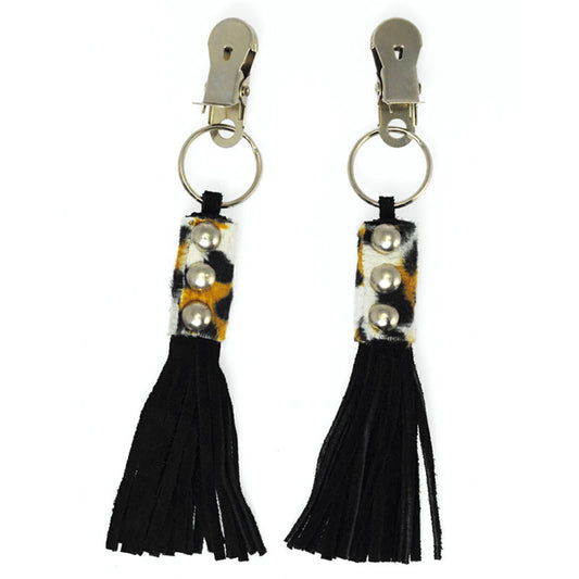 Wild Desire Animal Print Nipple Clamps Adjustable Metal Tools