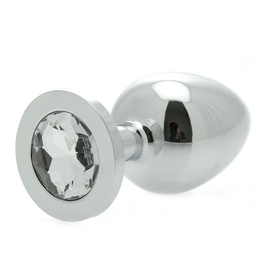 Luxurious Steel Jewelled Crystal Butt Plug in Elegant Design
