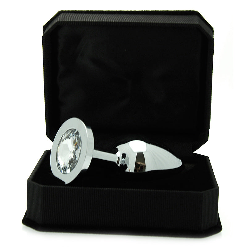 Luxurious Steel Jewelled Crystal Butt Plug in Elegant Design