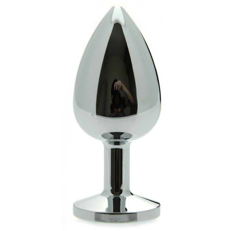 Luxurious Steel Jewelled Crystal Butt Plug in Elegant Design