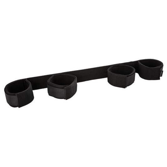 SportSheets Black Bondage Bar with Comfortable Cuffs